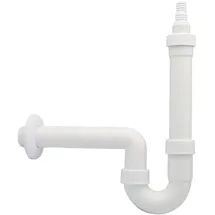 Haas + Sohn 1930 Siphon DN 40 Kunststoff weiß