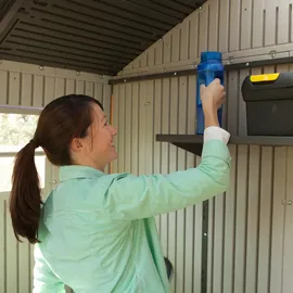 Lifetime Gerätehaus Fox 2,15 x 2,13 x 2,28 m hellgrau/dunkelgrau