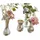 Loberon Deko-Vase 4er Set Maelie - antiksilber