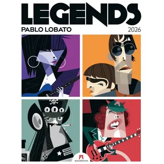 Ackermann Wandkalender Legends Kalender 2026, Musiklegenden