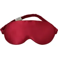 YUNCHI 100% Schlafmaske Seide Frauen Damen Herren Bequem Bio Satin Schlafbrille Silk Sleeping Eye Mask Augenmaske 19 Momme Reine Maulbeerseide Stoff Augenbinde Zum Schlafen (Burgunder Rot)