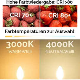 Lumiled LED-Lampe B35 E14 7 W 3000K warmweiß 6 St.
