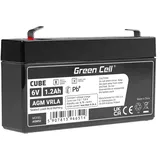 Green Cell GC AGM52 1.2Ah | Blei-Vlies-Akku, AGM 6V 1,2 Ah
