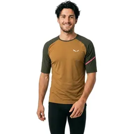 Salewa Vento Alpine Merino Kurzarm-t-shirt Golden Brown S