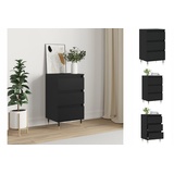 vidaXL Sideboard Schwarz 40x35x70 cm Holzwerkstoff