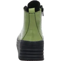 Gemini Damen Stiefelette Leder Textur mehrfarbig Plateau Keilabsatz 033652-02, Größe:41 EU, Farbe:Grün - 41