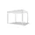 pergoline Pavillon 3,6 x 3 m inkl. 4 Seitenteile Weiß