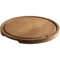 Assheuer & Pott APS 756 Servierbrett PIZZA aus Eichenholz, Ø 29 cm,