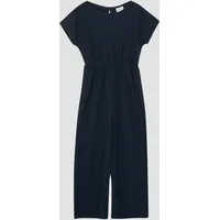 s.Oliver Strukturierter Overall mit Wide Leg - blau - 122