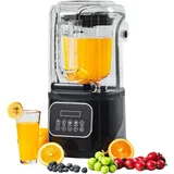 Professioneller Mixer - Kommerzieller Standmixer 2L - Smoothie-Maker - Ideal für Shakes und Smoothies - Schwarz