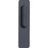 HOPPE Hebeschiebetürmuschel Omega außen eckig 34x150mm - Einlassgriff, Aluminium schwarz matt