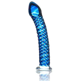 Icicles No 29 Blauer Glasdildo -