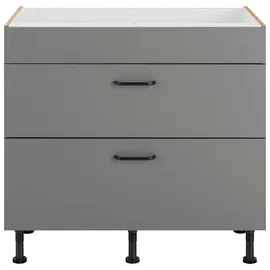 OPTIFIT Kochfeldumbauschrank Elga 90 x 58,4 x 87 cm Grau