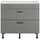 OPTIFIT Kochfeldumbauschrank Elga 90 x 58,4 x 87 cm Grau