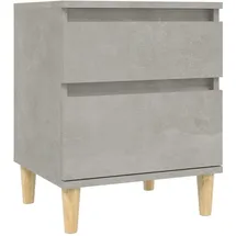 vidaXL Nachttisch Betongrau 40x35x50 cm