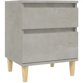 vidaXL Nachttisch Betongrau 40x35x50 cm