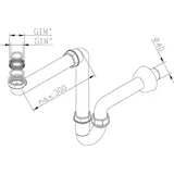Tg Raumsparsiphon 1 1/4 Zoll