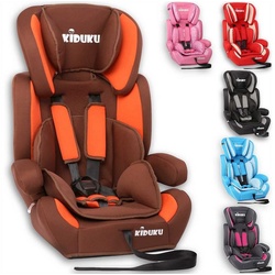 KIDUKU Autokindersitz Kindersitz 9-36 kg (1-12 Jahre), Autositz ECE R44/04, Kinderautositz Gruppe 1/2/3 braun