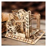 Robotime 3D-Puzzle Robotime Murmelbahn Aufzug 3D Puzzle, 260 Puzzleteile beige