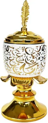 【3 € Rabatt ab 10 €】Arabischer Metall-Keramik-Weihrauchbrenner