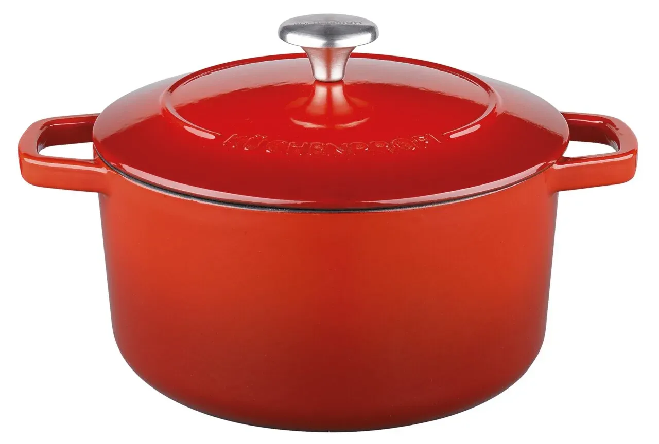 KÜCHENPROFI Guss-Bräter rund 24 cm BRETAGNE - B/H/T ca. 31.50x11.50x24.00
