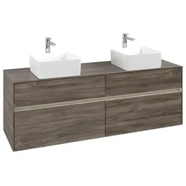 Villeroy & Boch Waschbeckenunterschrank Collaro 160 x 54,8 x 50 cm Eiche