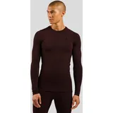 Odlo Performance Warm Eco Baselayer Top Crew Neck L/S 196192 braun