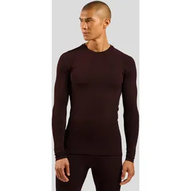Odlo Performance Warm Eco Baselayer Top Crew Neck L/S 196192 braun