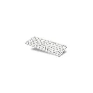 TELLUR Kabellose Tastatur, kabellose Mini-Tastatur für PC, Laptop, Smart-TV, 2,4 GHz Nano-USB-Empfänger, internationales QWERTY-Layout, leise und schlank (Weiß)