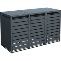 Westmann Mülltonnenverkleidung Kubus 200 x 116 x 80 cm anthrazit