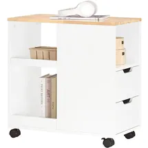 SoBuy Druckertisch 30x60x60 cm Weiß