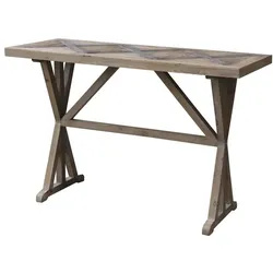 Chic Antique Französischer Tisch Recycling Holz, H77/L117/B46 cm, natur
