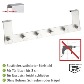 Wenko Türgarderobe Celano Edelstahl Silber
