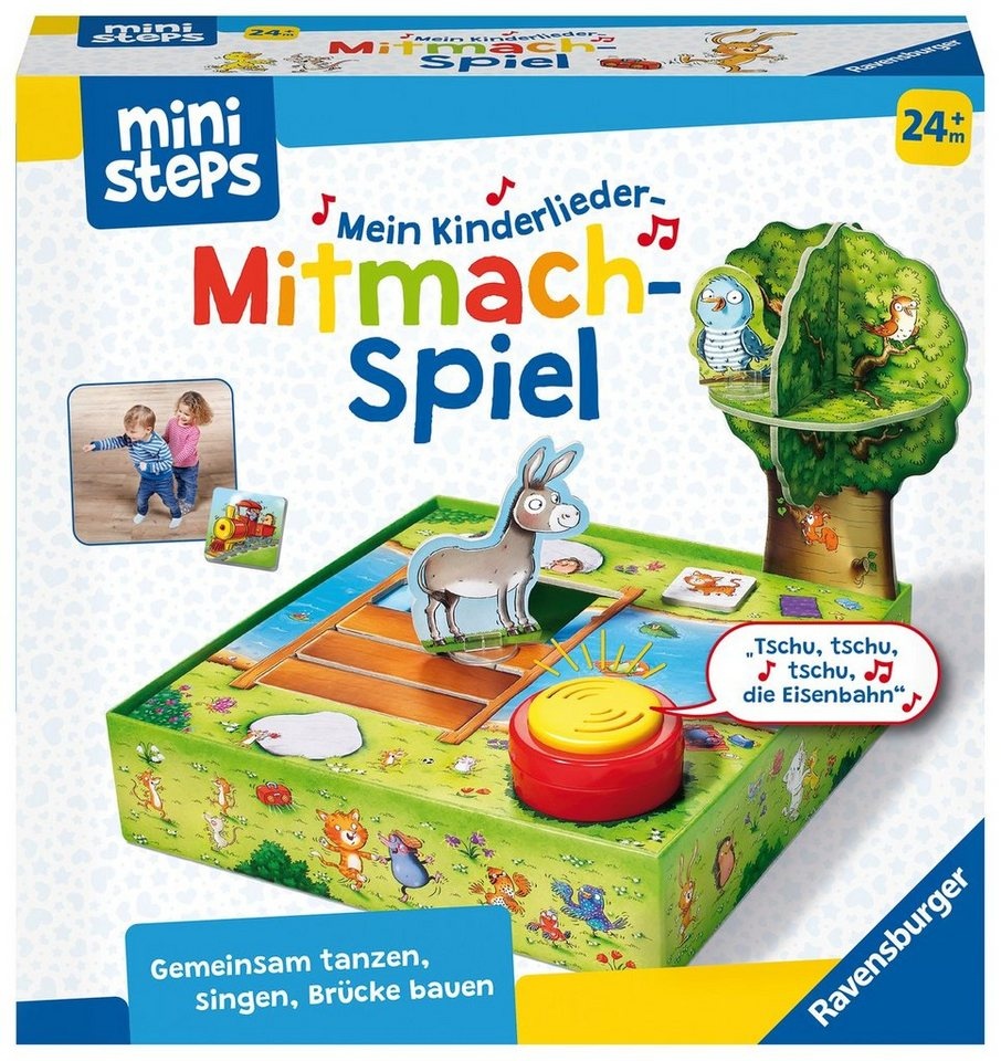 Ravensburger Spiel, ministeps® Kinderlieder-Mitmachspiel, Made in Europe, FSC® - schützt Wald - weltweit bunt