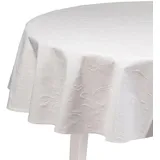Pichler Tischwäsche Scala Tischdecke 170 cm rund | weiss - weiß