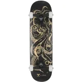 Komplettes Skateboard Trigger Octopus 8" SCHWARZ 8"