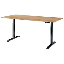 Gradel Schreibtisch Eiche Schwarz