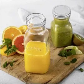Kilner Saftflasche zum Befüllen 1 L | Aufbewahrung und Konservierung aller selbstgemachten Joghurts, Säfte und Milch | auslaufsichere Glas Trinkflasche mit Schraub-Deckel | Flasche zum Befüllen