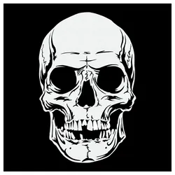 Skull #25 | Totenkopf Airbrush Schablone A4