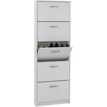 FMD Schuhkipper 59 x 169 x 17 cm 5 Klappen / weiß