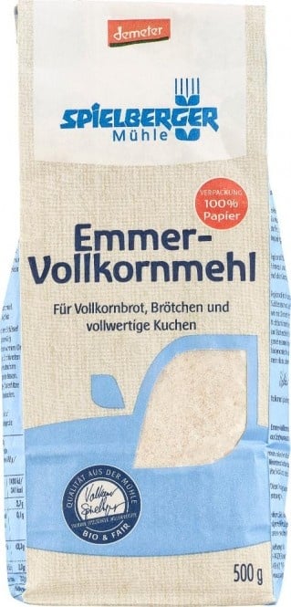 Spielberger Emmer-Vollkornmehl demeter 500g