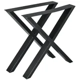 [en.casa] Tischgestell Greith 2er-Set 69 x 72 cm