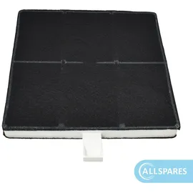 Allspares Aktivkohlefilter für Dunstabzugshauben geeignet für Bosch 00360732/360732 / DHZ5186, Siemens LZ51800, Neff Z5116X1, Gaggenau AA260112 und Constructa CD66750 (222x222x22mm)