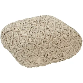 Beliani Pouf Berrechid 50 x 20 x 50 cm Beige