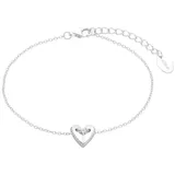s.Oliver Armband mit Herz Anhänger Silber 2035758 Größe 18