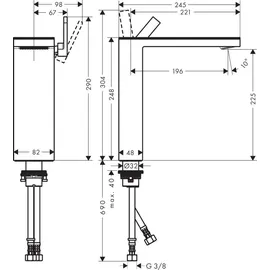 Hansgrohe MyEdition Einhandmischer Polished Red Gold