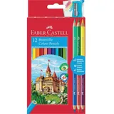Faber-Castell Buntstift-Set + 3 Bicolor sortiert