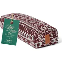 #DoYourYoga #DoYourYoga® Yoga-Bolster »Paravati« - Buchweizenschalen - 67x22x13cm - Style9/Rot/Weiß - Braun