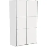 Demeyere Schiebetürenschrank DEMEYERE GROUP "Ghost", weiß (matt weiß), B:116,5cm H:203cm T:59,8cm, Spanplatte, Schränke, Schiebetürenschrank, Praktischer Kleiderschrank mit Schwebetüren