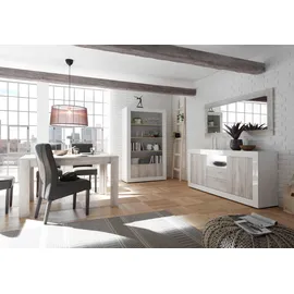 INOSIGN Esstisch "Urbino", weiß (pinie weiß), B:137cm H:79cm T:90cm, Tische, Rechteckiger Esstisch Esstisch, Breite 137 mit Ansteckplatte